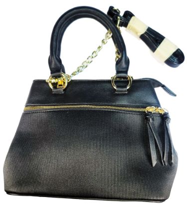 Picture of Strap shoulder bag from with a faux-leather