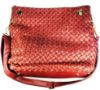 Picture of Waxed Leather Woven Cord Tote BagMade of cotton woven fabric