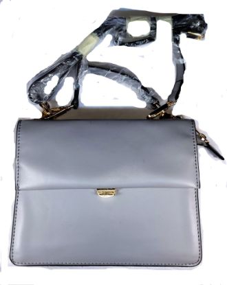 Picture of Grey Shoulder Bag Crafted from smooth high-quality vegan leather
