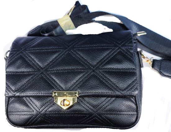 Picture of Black chic quilted finish shoulder bag