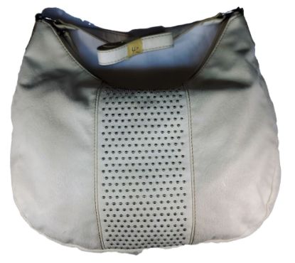 Picture of White Dots Bag brings  A vegan leather with a soft, luxurious texture