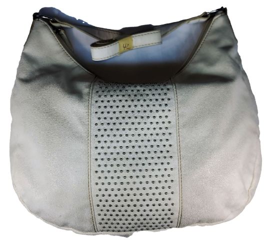 Picture of White Dots Bag brings  A vegan leather with a soft, luxurious texture